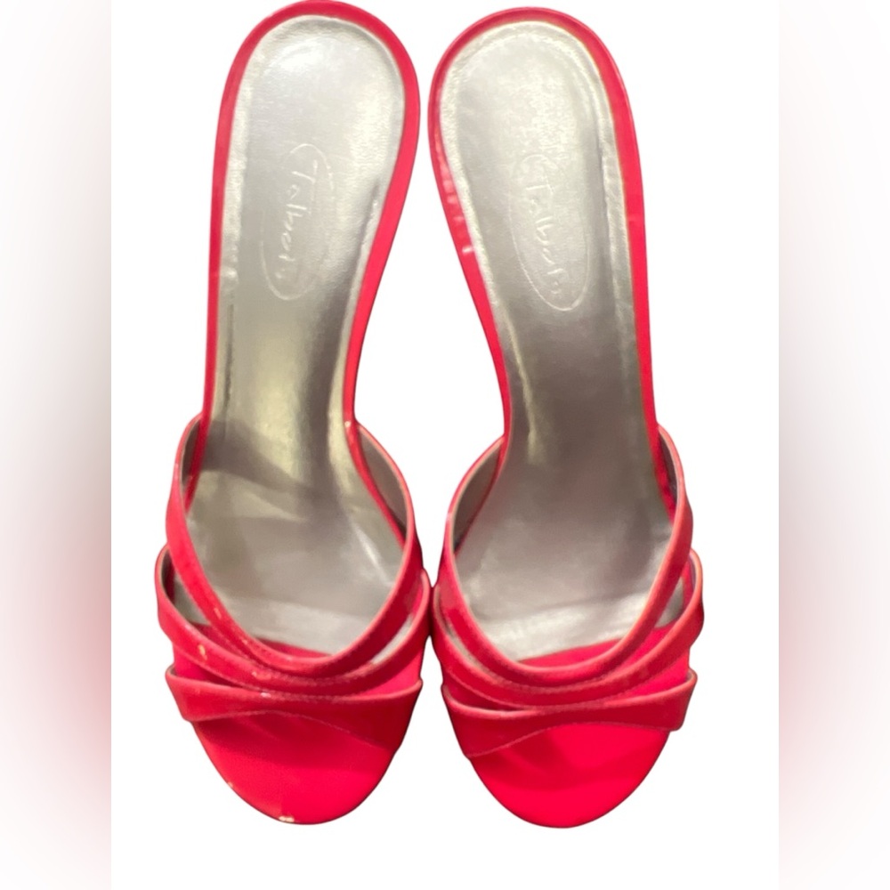 Talbots Women's Pink Wedge Leather Heels Sz 8 1/2